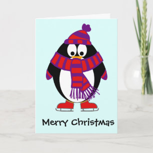 Weihnachtspinguin Feiertagskarte