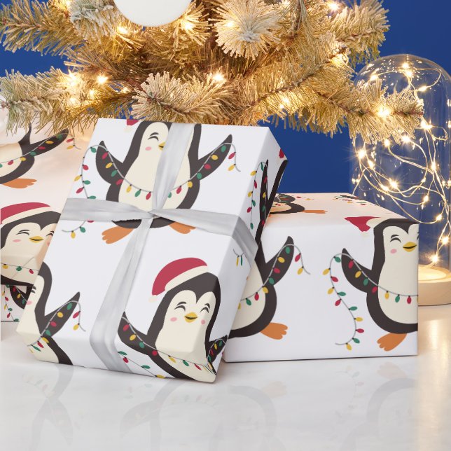 Weihnachtspinguin Geschenkpapier (Feiertage)
