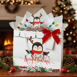 Weihnachtspinguin Große Geschenktüte