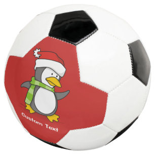 Weihnachtspinguin im Schnee Fußball