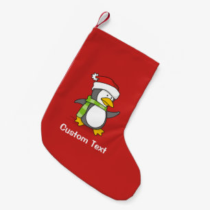 Weihnachtspinguin im Schnee Kleiner Weihnachtsstrumpf