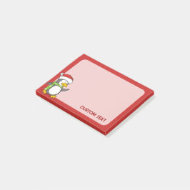 Weihnachtspinguin im Schnee Post-it Klebezettel
