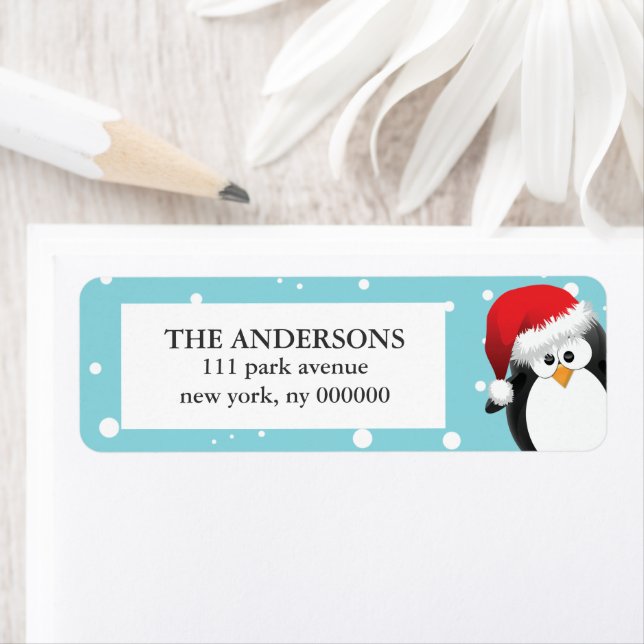 Weihnachtspinguin Labels (Insitu)