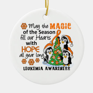 WeihnachtsPinguin-Leukämie Keramikornament