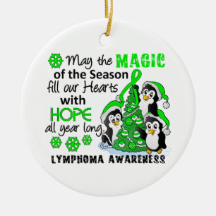 WeihnachtsPinguin-Lymphom Keramikornament