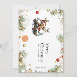 Weihnachtspinguin mit Pressekarte Einladung