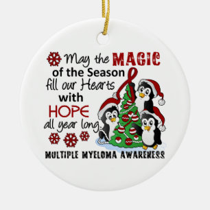 WeihnachtsPinguin-multiples Myeloma Keramik Ornament