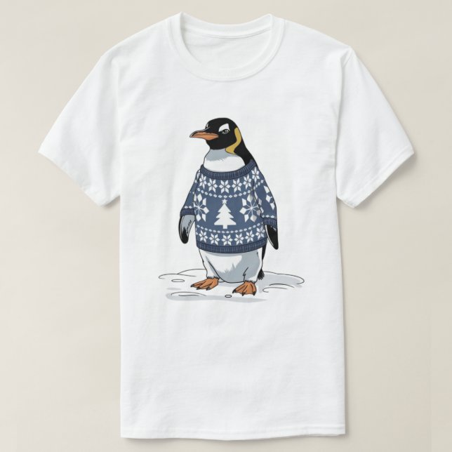 Weihnachtspinguin T-Shirt (Design vorne)
