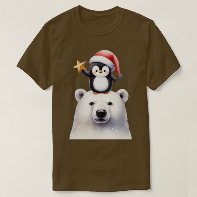 Weihnachtspinguin T-Shirt (Design vorne)