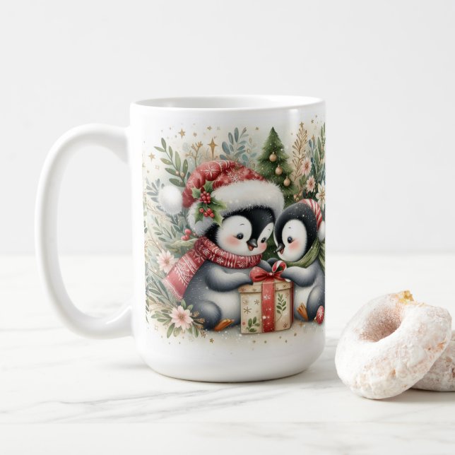 Weihnachtspinguine 5 kaffeetasse (Mit Donut)