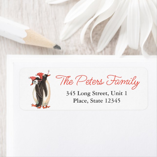 Weihnachtspinguine | Address Return Labels (Insitu)