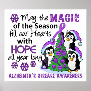 Weihnachtspinguine Alzheimer-Krankheit Poster