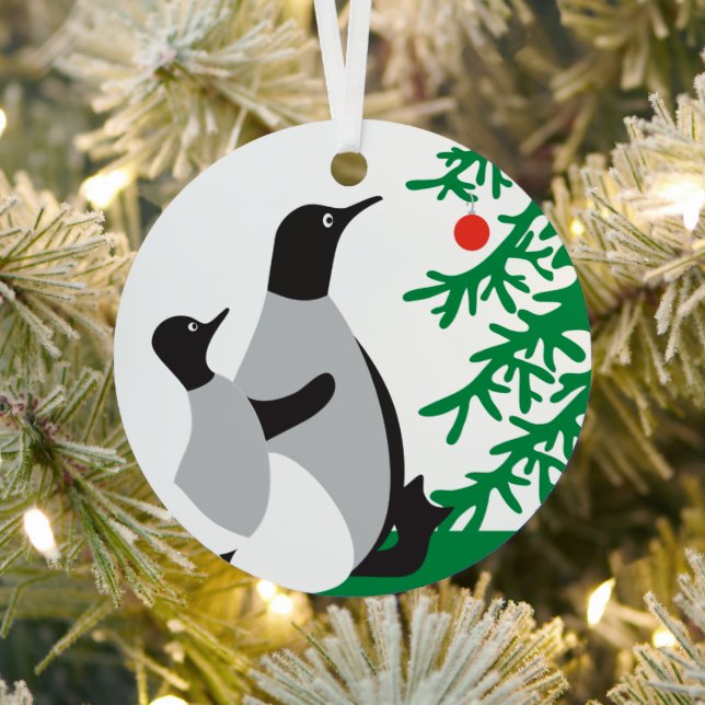Weihnachtspinguine Custom Ornament (InSitu)