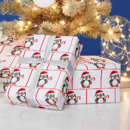 Weihnachtspinguine Geschenkpapier