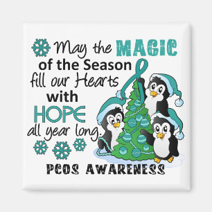 WeihnachtsPinguine PCOS Magnet