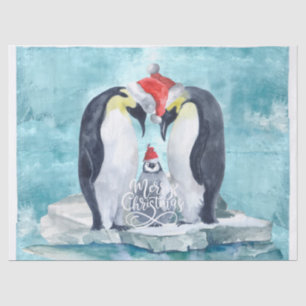 Weihnachtspinguine Seidenpapier