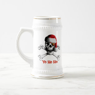 Weihnachtspirat Stein/Tasse Bierglas