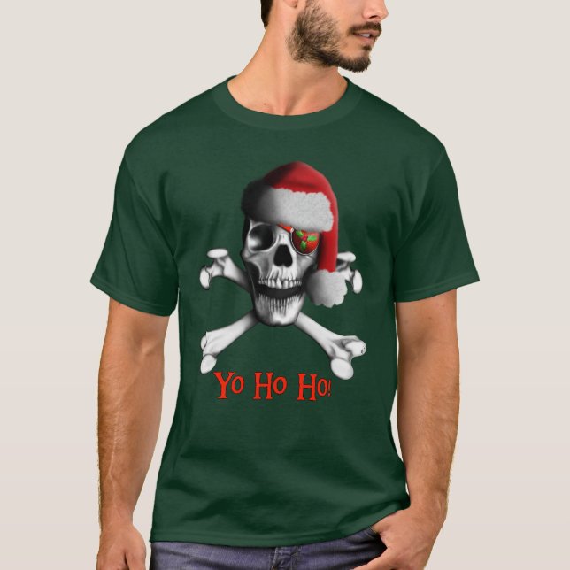 Weihnachtspiraten-Dunkelheits-Shirt T-Shirt (Vorderseite)