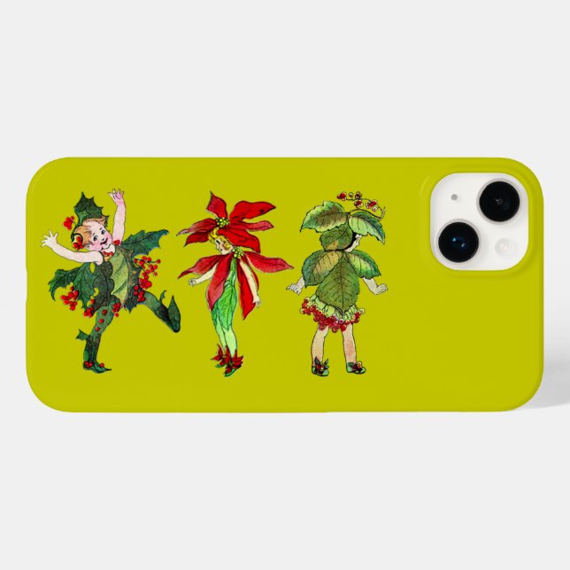 Weihnachtspixies Case-Mate iPhone Hülle (Rückseite (Horizontal))
