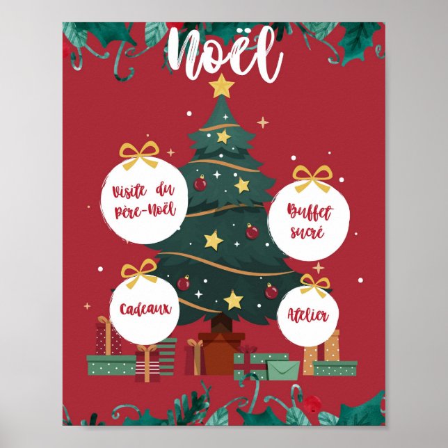 Weihnachtsplakat Poster (Vorne)