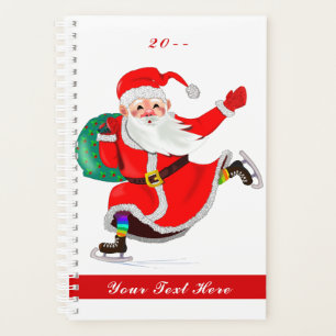 Weihnachtsplaner geben Weihnachtsmann Ihren Textna Planer