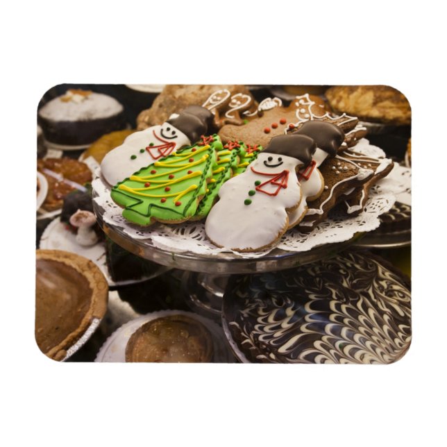 Weihnachtsplätzchen auf Anzeige in einem New York Magnet (Horizontal)