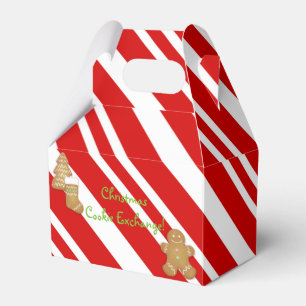 Weihnachtsplätzchen-Austauschbevorzugung Kasten Geschenkschachtel
