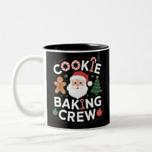 Weihnachtsplätzchen Back Crew Familienweihnachten Zweifarbige Tasse