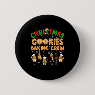 Weihnachtsplätzchen-Back-Crew Lustige Kekse Famili Button