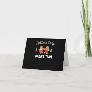 Weihnachtsplätzchen-Backteam   Lebkuchenmann Karte