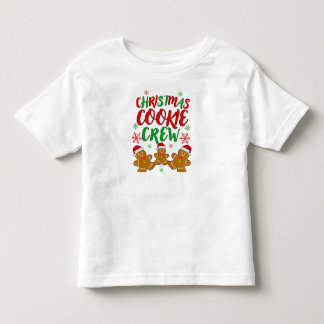 Weihnachtsplätzchen-Crew-Gingerbread-T-Shirt Kleinkind T-shirt