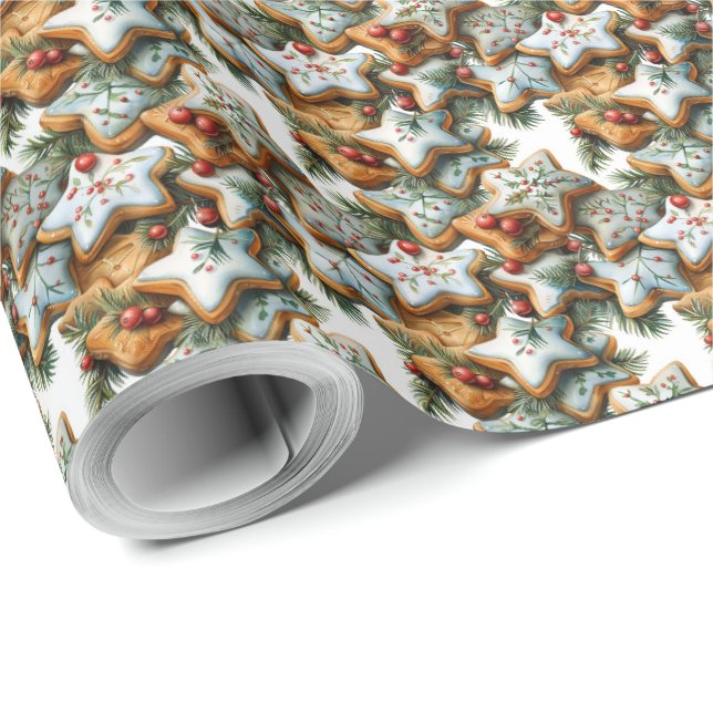 Weihnachtsplätzchen-Design Geschenkpapier (Rolleneckpunkt)