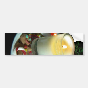 Weihnachtsplätzchen-Kerze III Autoaufkleber