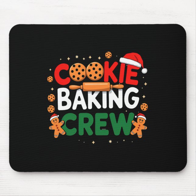 Weihnachtsplätzchen-König-Crew-Pyjamas König Famil Mousepad (Vorne)