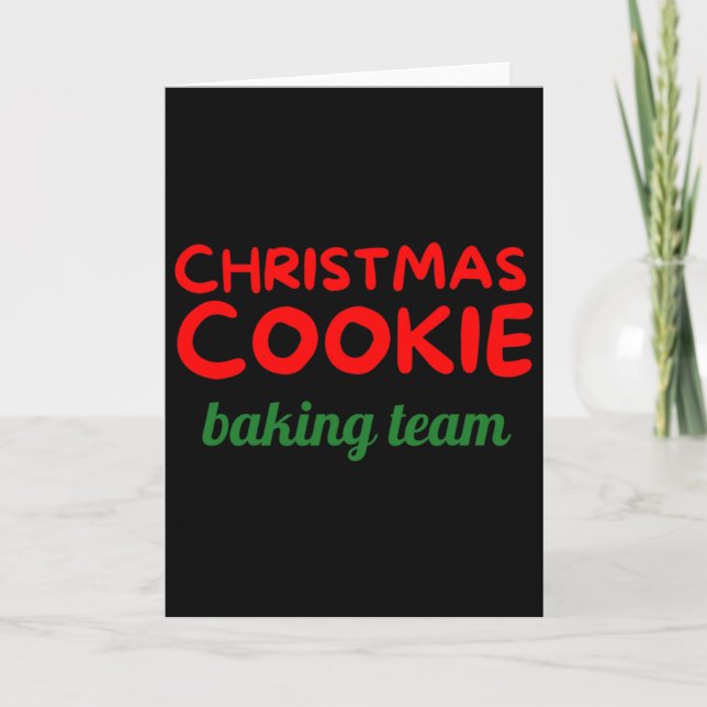 Weihnachtsplätzchen-König-Team-Feiertag  Karte (Vorderseite)