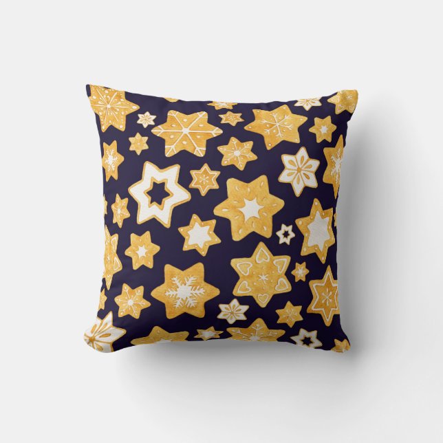 Weihnachtsplätzchen-Kranz mit Kissen (Vorderseite)