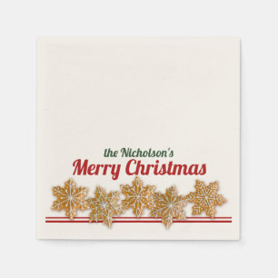 Weihnachtsplätzchen Personalisierte Feiertage Serviette
