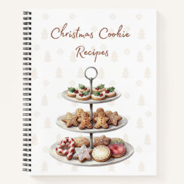 Weihnachtsplätzchen-Rezept-Notizbuch Notizbuch