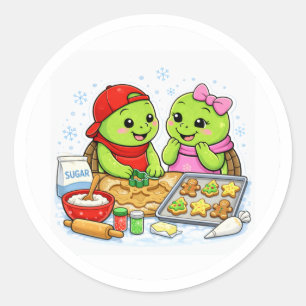 Weihnachtsplätzchen Runder Aufkleber