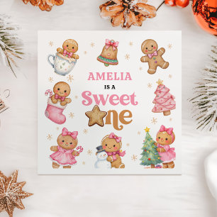 Weihnachtsplätzchen Sweet One 1. Geburtstagsfeier Serviette