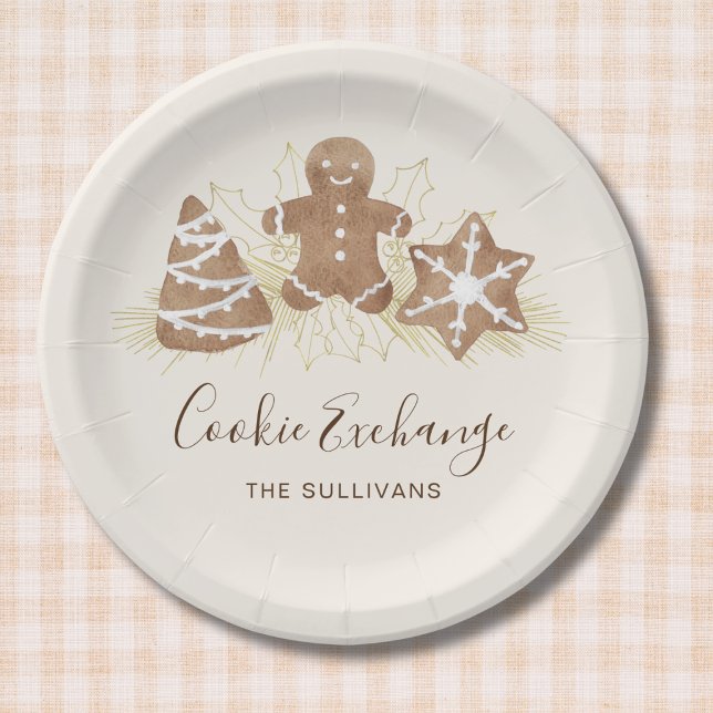 Weihnachtsplätzchen-Tauschparty Pappteller (Von Creator hochgeladen)