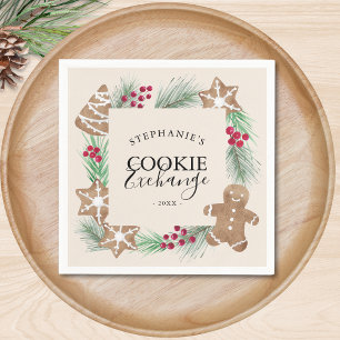 Weihnachtsplätzchen-Tauschparty Serviette