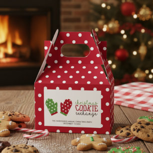 Weihnachtsplätzchen-Tauschparty-Urlaub-Ofenhandsch Geschenkschachtel