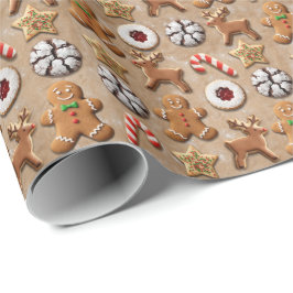 Weihnachtsplätzchen-Verpackungspapier – Festliche  Geschenkpapier