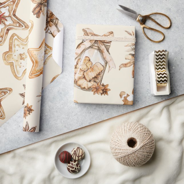 Weihnachtsplätzchen-Verpackungspapier Geschenkpapier (Basteln)