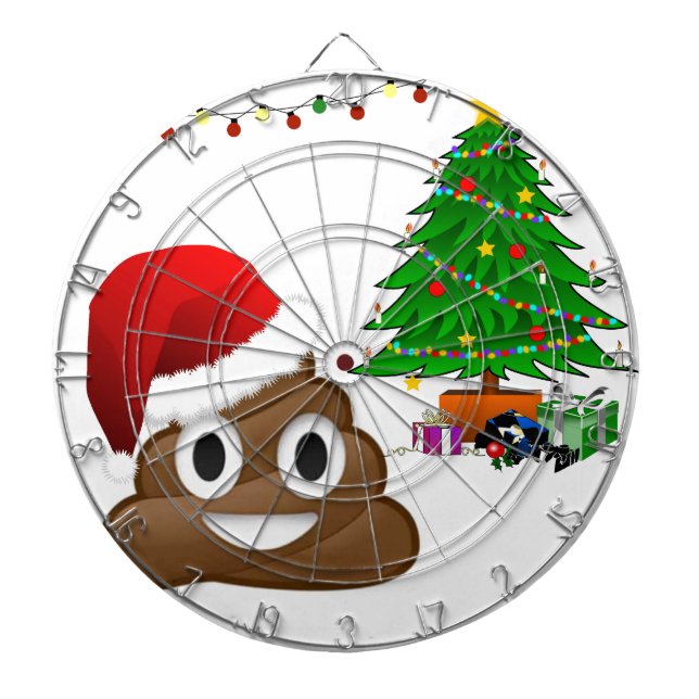 Weihnachtspoemoji Dartscheibe (vorne)