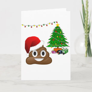 Weihnachtspoemoji Feiertagskarte