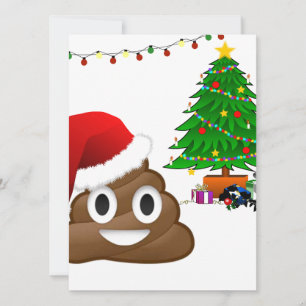 Weihnachtspoemoji Feiertagskarte
