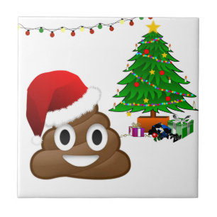 Weihnachtspoemoji Fliese