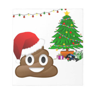 Weihnachtspoemoji Notizblock